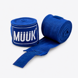 Pack Vendas de Boxeo Muuk Super Flexibles 4,5 m con Velcro | Azul