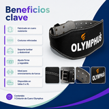 Cinturón de Cuero Olymphus para Levantamiento de Pesas