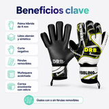 Guantes de Arquero DRB Striker con Látex Alemán y Férulas Removibles | Volt