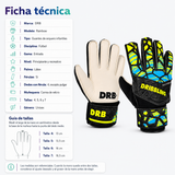 Guantes de Arquero DRB Rainbow para Niños con Férulas | Amarillo