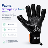 Guantes de Arquero Train TRIFÓN Látex Alemán 4mm con Férulas Extraíbles | Negro