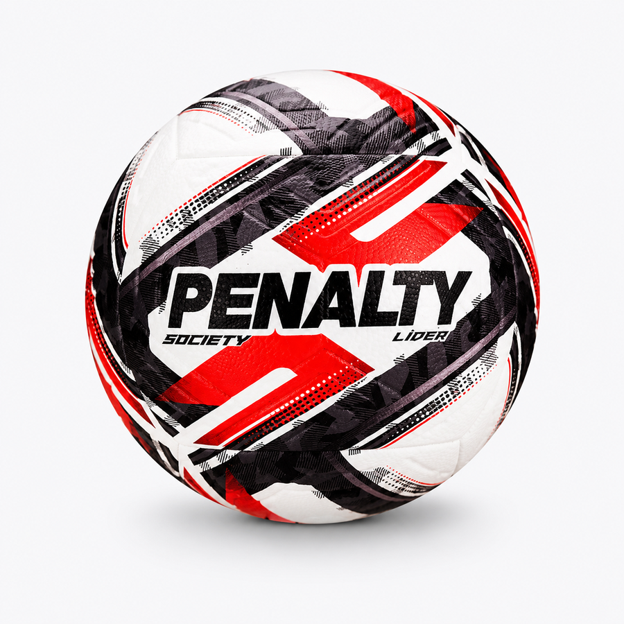 Balón de Futbolito Society Penalty Líder XXVI Ultra Fusion PU | Negro/Rojo