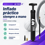 Bombín de Mano UK Time 8” Compacto para Bicicleta y Balones