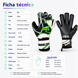 Guantes de Arquero DRB Striker con Látex Alemán y Férulas Removibles | Verde