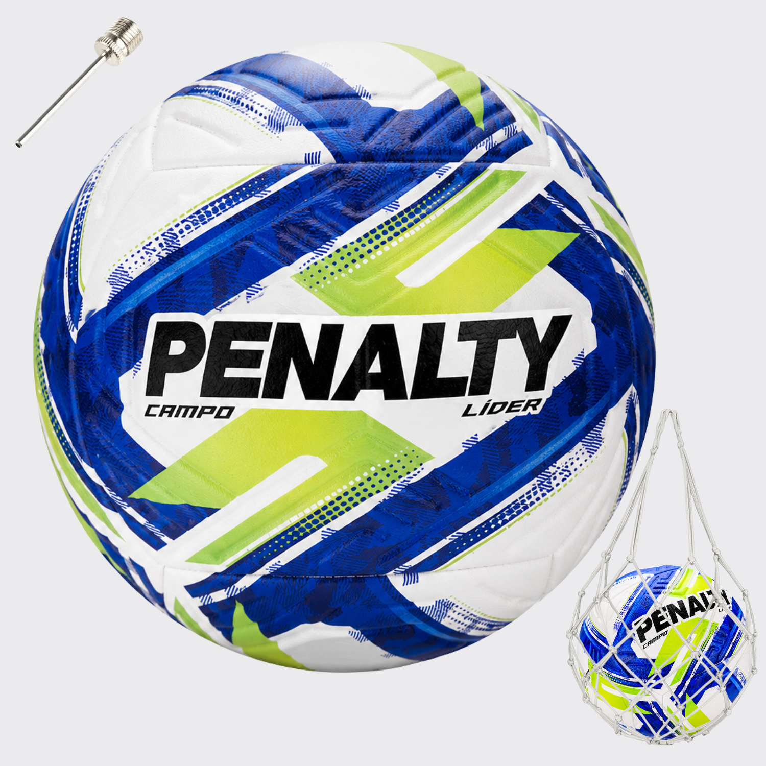 Balón de Fútbol Campo Penalty Líder XXVI N°5 Ultra Fusion | Azul/Verde