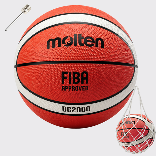 Balón de Básquetbol Molten BG2000 N°6 Outdoor de Goma Naranja