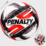 Balón de Futsal Penalty Líder XXVI Ultra Fusion PU | Negro Rojo
