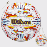 Balón de Vóleibol Wilson Graffiti Peace N°5 para Playa y Exterior Con Malla y Aguja